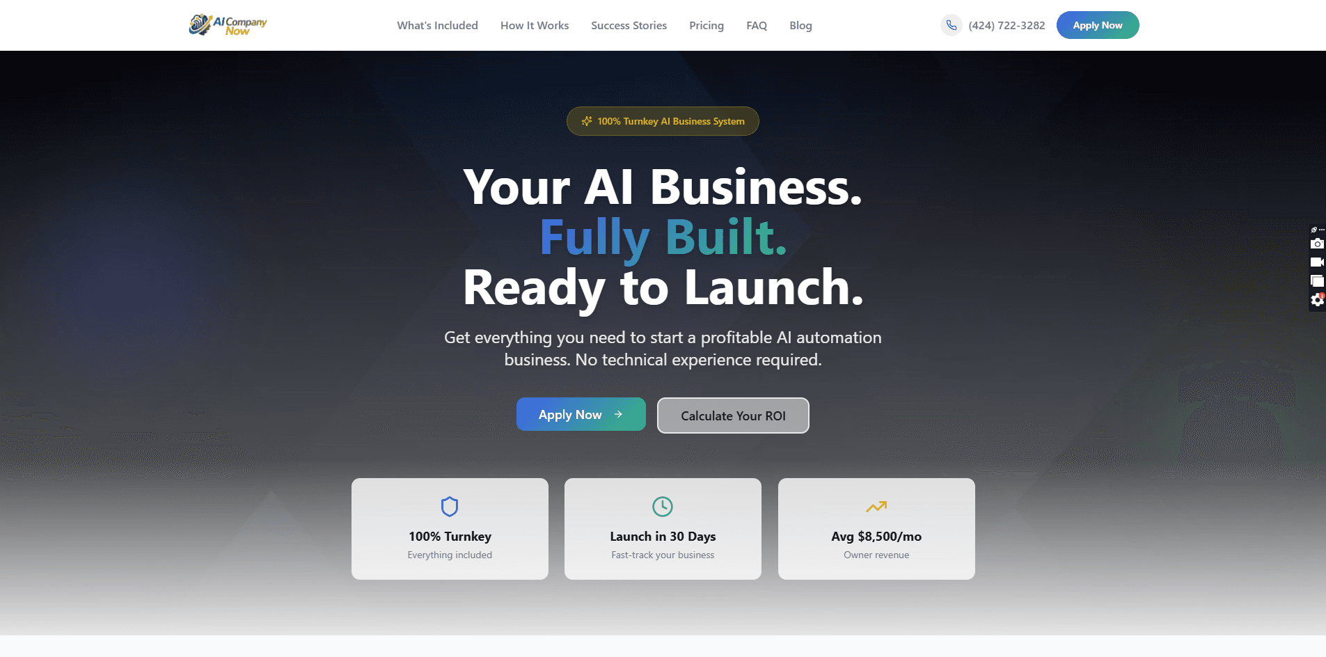 AI Company Now - Case Study Screenshot