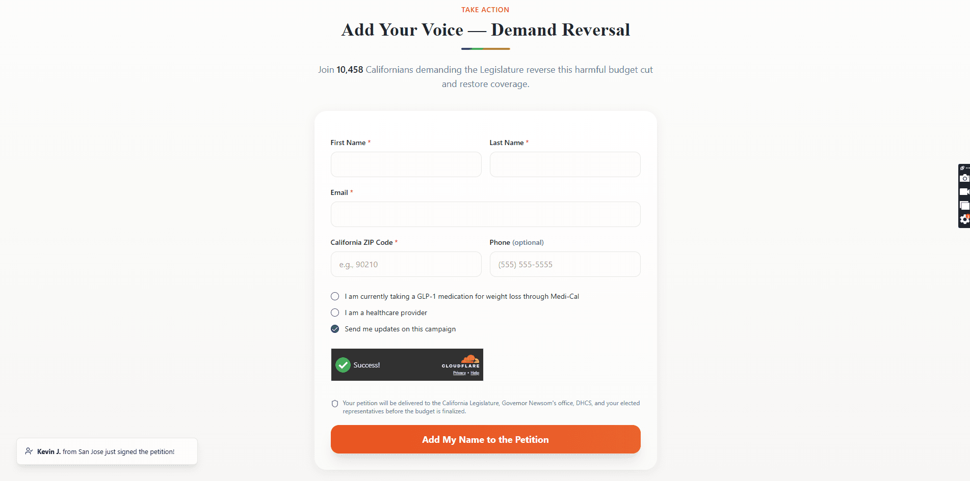 Add Your Voice CTA
