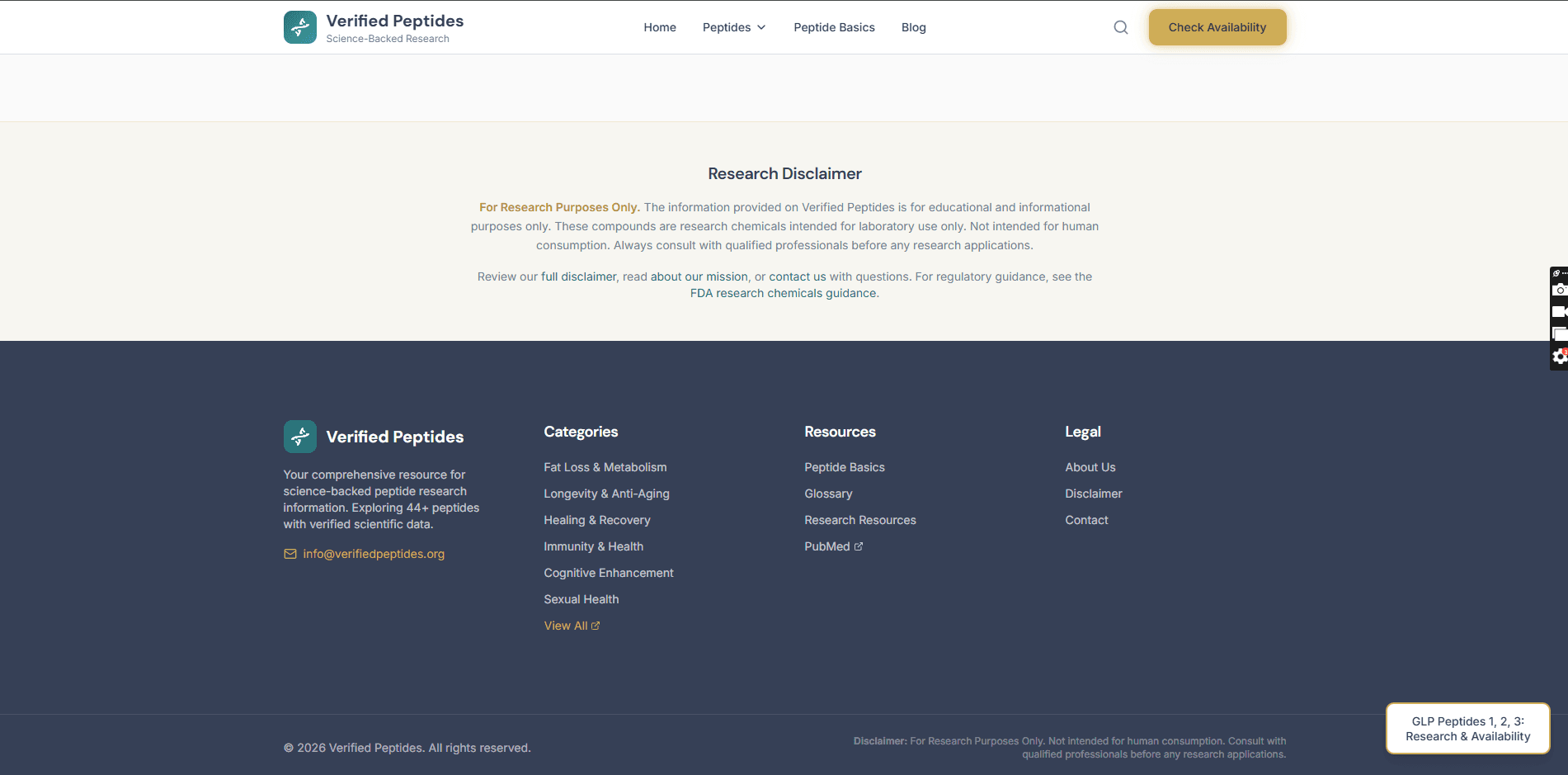 Footer Information